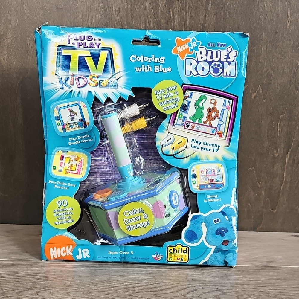 NEW Vintage Nick Jr Blues Clues Plug And Play TV Game